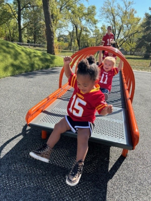 Playground time with cousins!