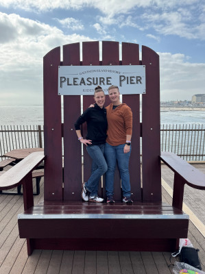 Living out our child-like love of fun at heart in Galveston before a cruise