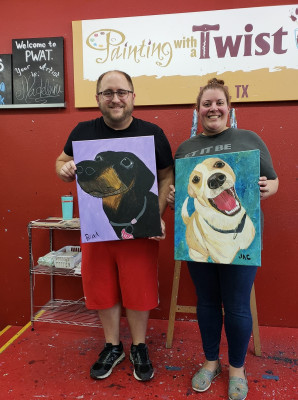 Art and Our Dogs: We like doing generally artistic things, and we REALLY love our dogs!