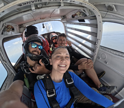 In the air!