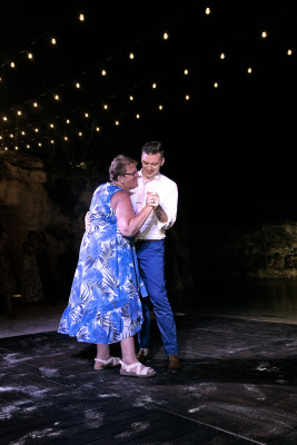 Mother-son dance at our wedding with Jason and his mom, Joan.