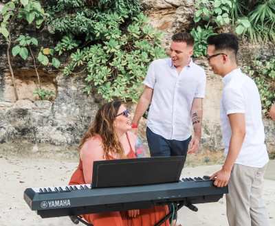 Mary Lambert sang her song  
Same Love as we walked down 
the wedding aisle!