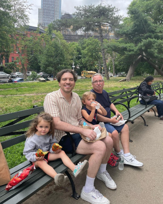 At our local park with Kinsley (our niece), Boyd (our nephew), & Jason’s Dad (Derek)