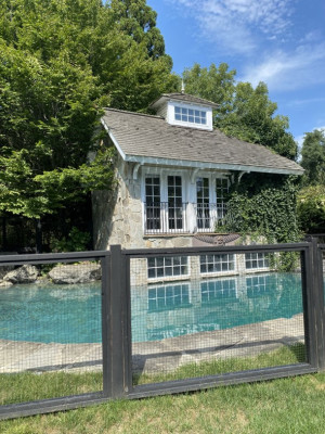 We also have a pool at our house, which is very safe and secured by a fence