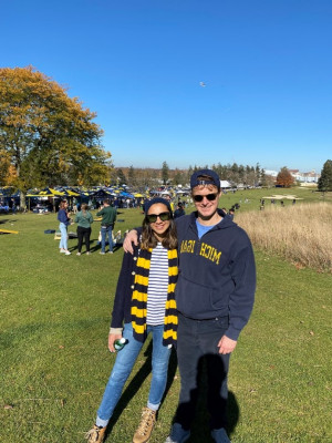  Charlie is from Michigan and loves to support the college football team