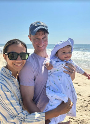 Liza and Charlie with their friend’s son, Philip