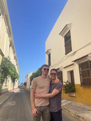 Touring the Walled CIty in Cartagena. 