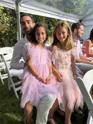 Zac and our nieces dressed up for the holidays.