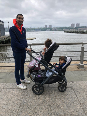 Zac with our niece & nephew.