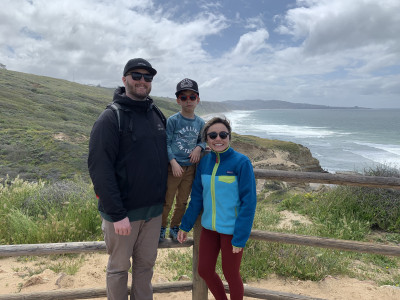 Wherever we go, we like to find hikes. This hike was at Torrey Pines State Park in California.