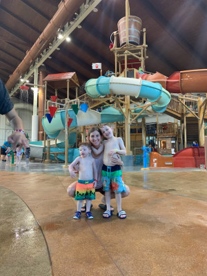 These kids can't get enough of water parks!
