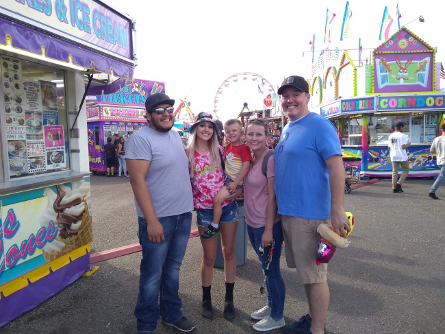 At the fair with Riley's birth parents J & M!