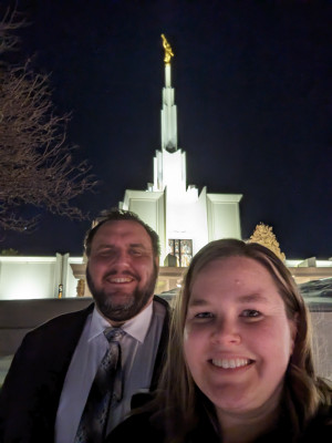 Friday night date nights are part of our weekly routine.  The temple is one of our favorite places to go.  
