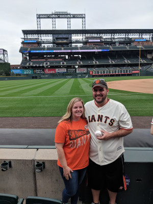 We love that Colorado has so many sports teams to watch, but Jeff is still loyal to his SF Giants. 