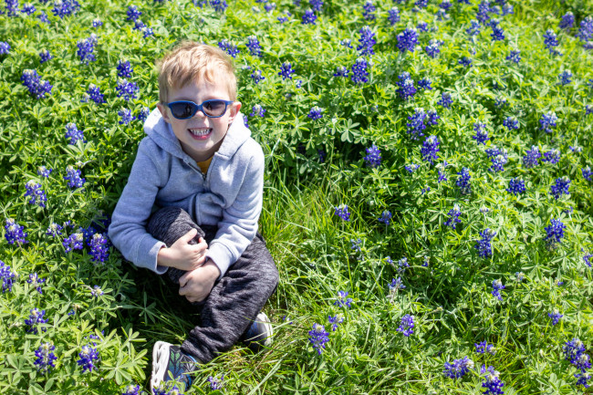 Lucas enjoying the Texas spring