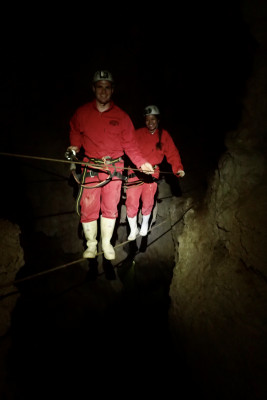 ...and caving!