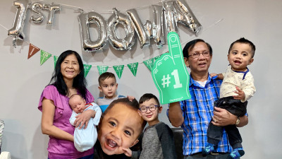 Celebrating Mika’s turning one, his “first down!” Our first year of parenthood consists of sleepless nights and all the firsts, steps, teething, big smiles, haircuts, you name it.