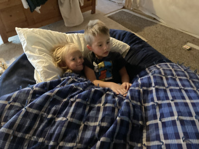 No matter how much they fight and get on each other nerves, these two LOVE snuggling and watching a show. They can’t watch anything without a blanket and someone to sit next to.