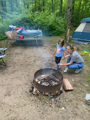 Camping! A family favorite summer activity. Campfires, dirt in everything we eat, simple conversations, star gazing, exploring, all under one thin roof... just how we like it.